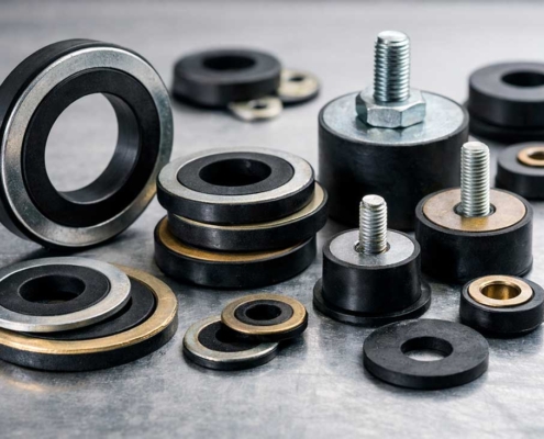 Juntas de caucho metal de diferentes tipos
